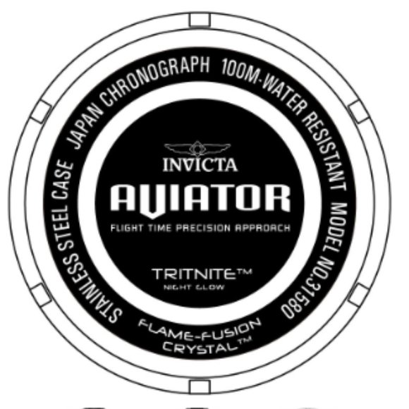 Invicta Aviator Quartz 3 Hand Men's Watch - Picture 6 of 6